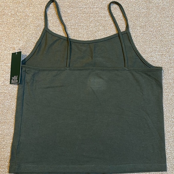 New with tags! Eco friendly recycled materials Size L cropped tank top NWT green - Picture 5 of 7